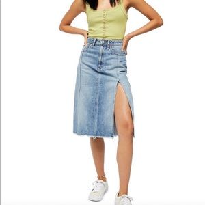 New Free People Skirt Slit